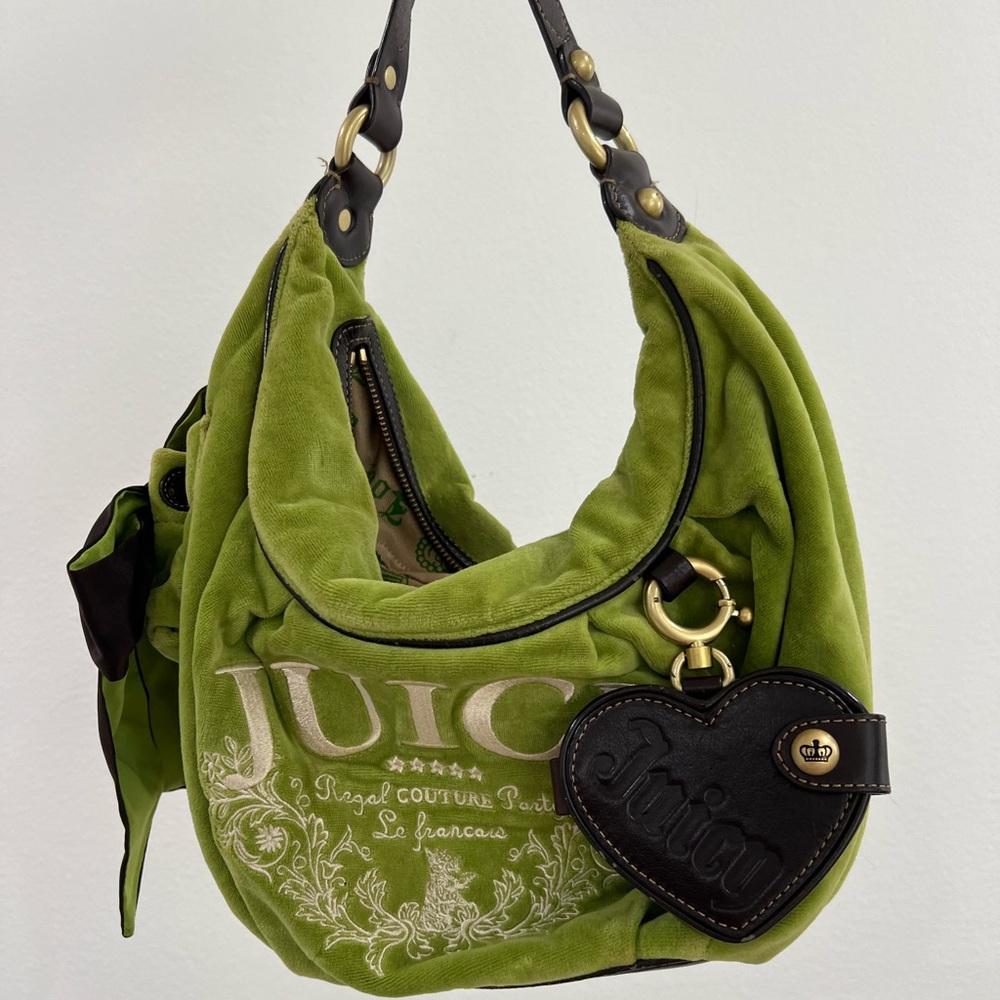 Vintage Juicy Couture Green Velvet Purse
